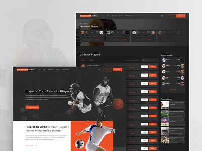 Prediction Athlete Website clean icon nba soccer sports sports design typography ui ui design ux ux design website