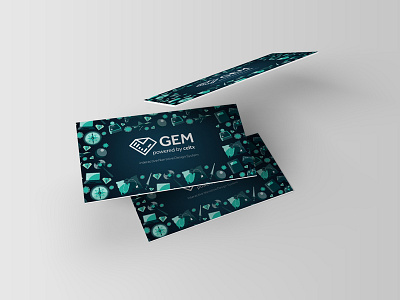 Celtx Gem Business Cards business cards film gaming iconography icons marketing