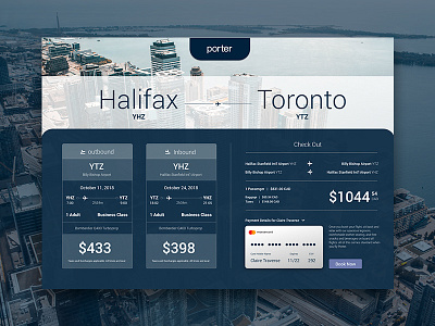 Porter Airlines Booking airline airlines airplane booking reservations travel