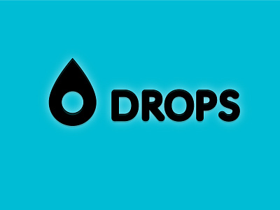 Drops logo (v1) icon logo typography vector