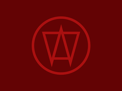 WITCH SUMMENING circle event logo red vector w witch
