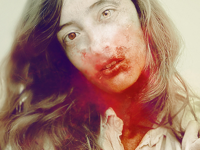 Zombs blood edit eyes girl pale photography photoshop post red scary spooky zombie