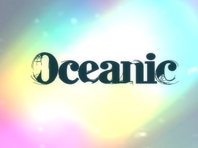 Oceanic - 03 logo music typography vector