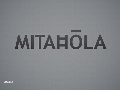 MITAHOLA LOGO band gray grey logo logotype music type typography