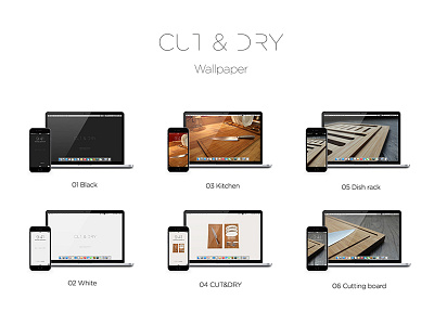 CUT&DRY Wallpaper cutdry cutting board kickstarter kitchen wallpaper