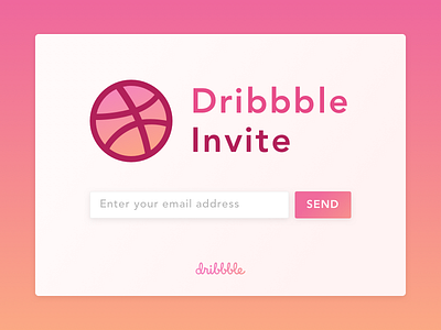 Dribbble Invite design dribbble invite