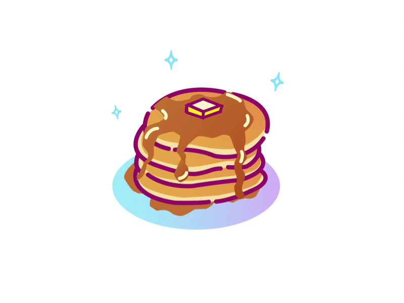 Pancakes!<3 food gif num pancake pancakes sparkle yum