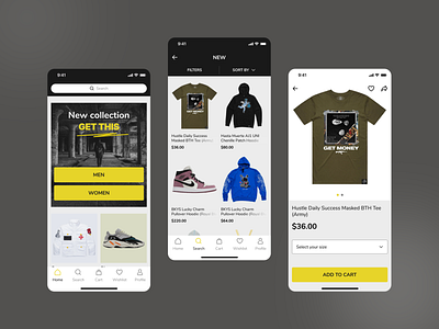 Get This — mobile app app design clothes e commerce fashion brand makeevaflchallenge3 mobile online store shop app shopping app ui