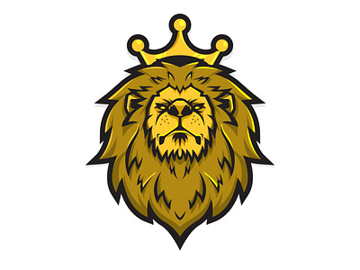 Lion Head Logo esports illustration lion logo design