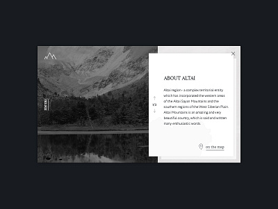 Altai nature website concept concept ui ux web website