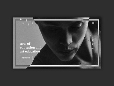 School of arts. Website concept art concept interface school ui webdesign