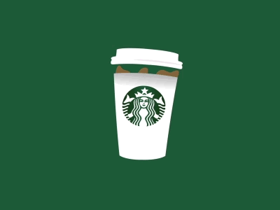 Coffee 2d cafe coffee design gif green illustration illustrator motion graphics simple starbucks vector