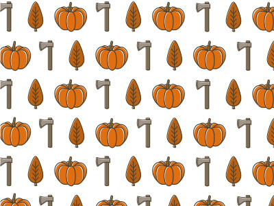 Autumn 2d autumn fall orange pattern print pumpkin season vector