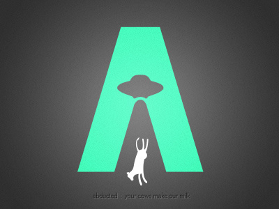 Abducted alien illustration logo vector