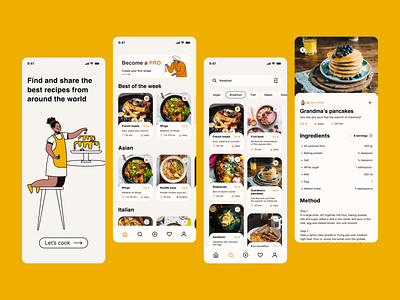 Cooking recipe app