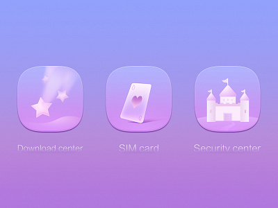Princess style theme icon design1 icon pink princess purple sweet