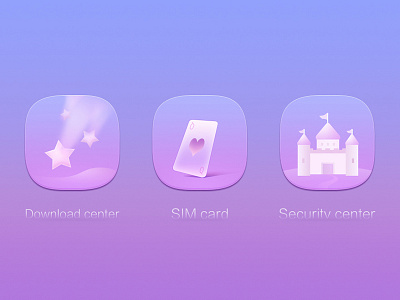 Princess style theme icon design1