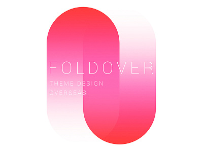 Foldover theme1 abstract pink red