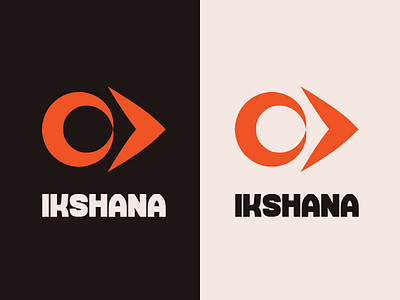 IKSHANA LOGO DESIGN agency brand brand identity branding design designer flat graphic design icon ikshana logo logo design logo mark logo type minimal minimalist modern studio vector visual