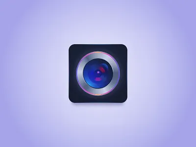 Chroma Cam | App icon 3d 3d icons app icon cam camera icon chroma icon design icon set icons skeuomorphic