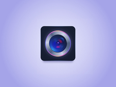 Chroma Cam | App icon 3d 3d icons app icon cam camera icon chroma icon design icon set icons skeuomorphic