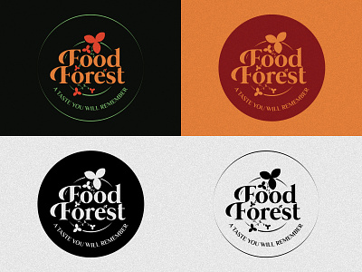 Food Forest | Logo adobe illustrator brand brand design brand identity branding illustration illustrative logo logo logo design restaurant logo vintage vintage logo