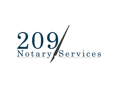 209 Notary Services adobeillustrator brandguidelines branding createlogo graphic design illustration logo logodesign