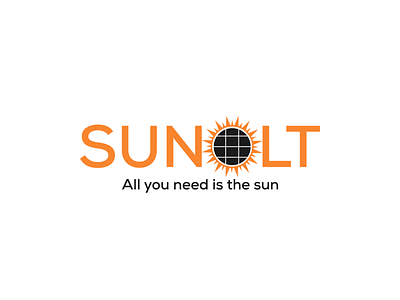 SUNOLT All you need is the sun typography