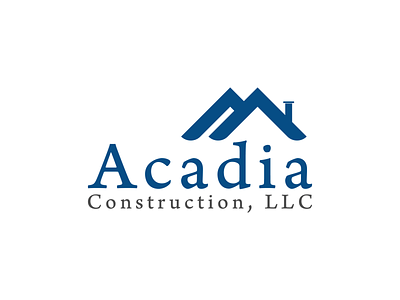 Acadia Construction, LLC typography