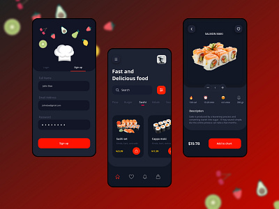 Food Delivery Mobile design shot 3d animation app design branding design fiat food delivery app graphic design illustration logo modern motion graphics ui ux vector web disign