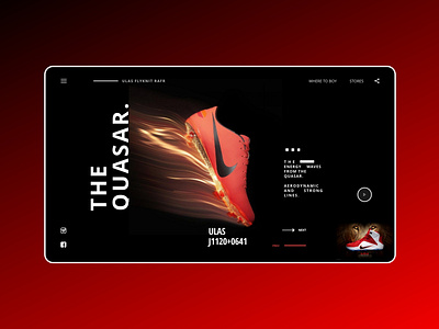 Sport shoes Web design shot