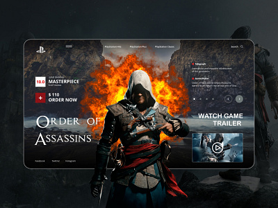 Assassins 2022 web design shot