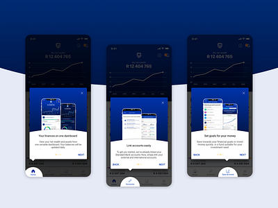 Standard Bank - My360 app Onboarding app my360 onboarding ui ux walkthrough