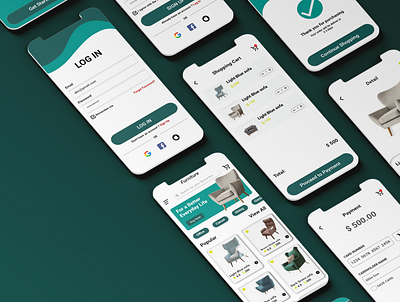 Furniture E-commerce UI Design | UI/UX app design ecommerce figma furniture graphic design illustration ui uiux ux xd