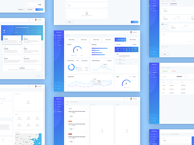 CRM for Real Estate Companies chart crm dashboard gradient graphic inspiration invoice maintenance management properties real estate responsive statistics task tenant to do list transactions ui web app