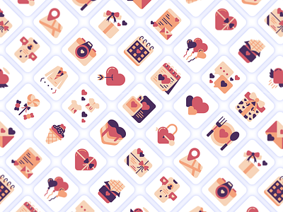 Love Day - Icon Set flaticon icon icondesain iconfinder iconscout love romance romantic valentine weeding