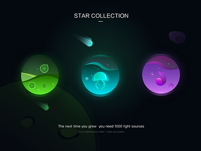 Star Collection animal app illustration jellyfish nautilus ocean star ui