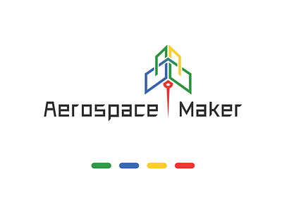 Logo-Aerospace Maker branding illustration 品牌 商标 设计