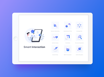 Intelligent Customer Service icon icon illustration ui 设计