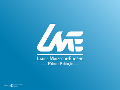 Laure M.E podiatrist branding design graphic design logo typography vector