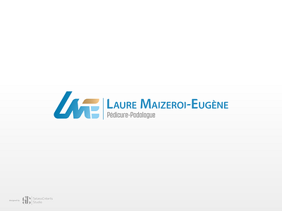 Laure M.E Podiatrist branding design graphic design logo typography vector