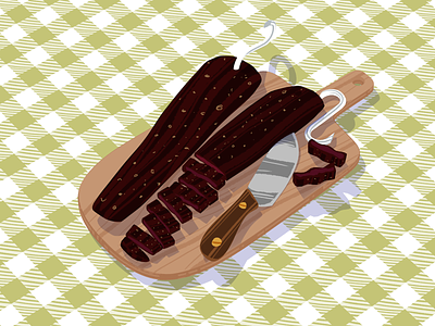 Biltong 3d adobe biltong cinema4d food illustration meat motion graphics photoshop protein south africa uv mapping