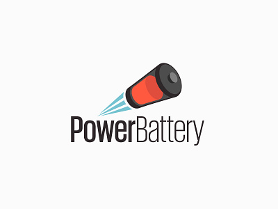 PowerBattery Logo Design battery branding company design energy logo