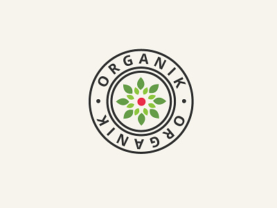 Organik Logo Design bio branding icon leaf logo mark nature organic