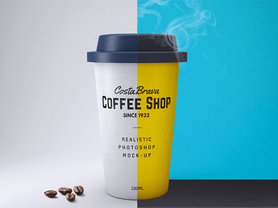 Paper Coffee Cup Mock-Up coffee drink mockup mug paper photoshop presentation