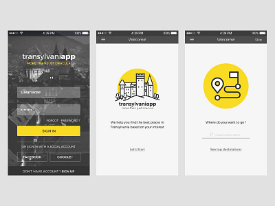 Transylvaniapp app design #001