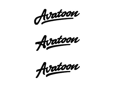 Avatoon Logo Lettering #01 avatoon carton cursive hand letter lettering logo stylis