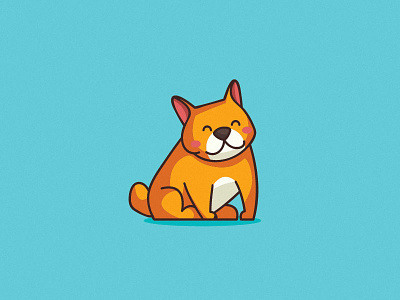 Frenchie Cartoon Illustration branding cartoon cute design dog dog food dog grooming frenchie icon illustration logo vector
