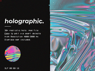 Holographic foil mock-up template abstract art background blue color colorful decoration design foil gradient holographic iridescent light neon pattern pink rainbow space wallpaper