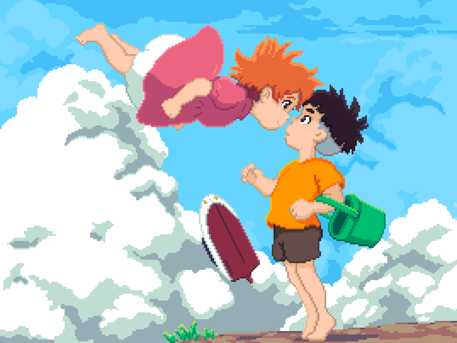 Ponyo - Pixel Art Illustration by Jadson Holanda on Dribbble